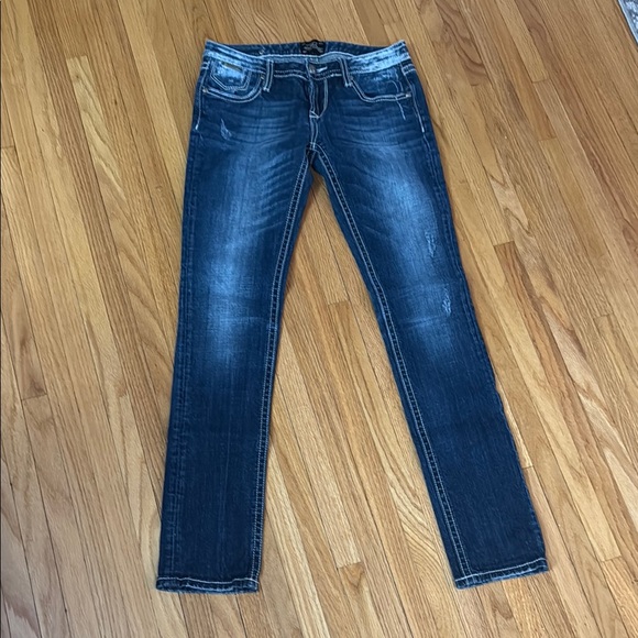 Express Denim - Express Blue Skinny Jeans with Classic Style